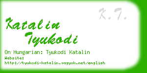 katalin tyukodi business card